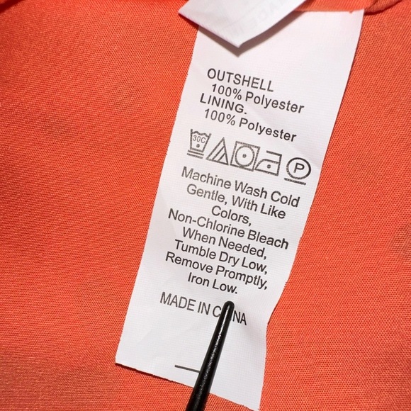 SHEIN Vibrant Orange Eyelet Long Sleeve Dress Lined Size Large Party Fall Autumn - Picture 8 of 9